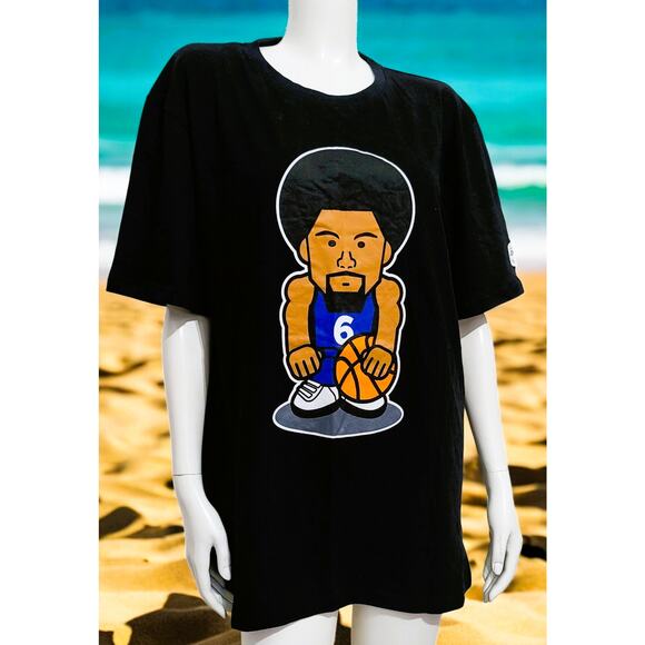 Men T-Shirt Black 3XL Dr J ( Julius Erving } Big and Tall - Picture 6 of 6